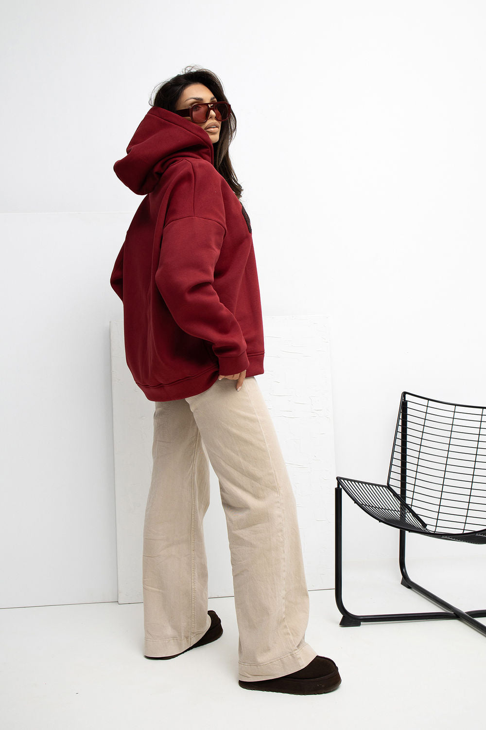 T-shirt femme Rue Paris Sweatshirt Sweatshirt — rouge