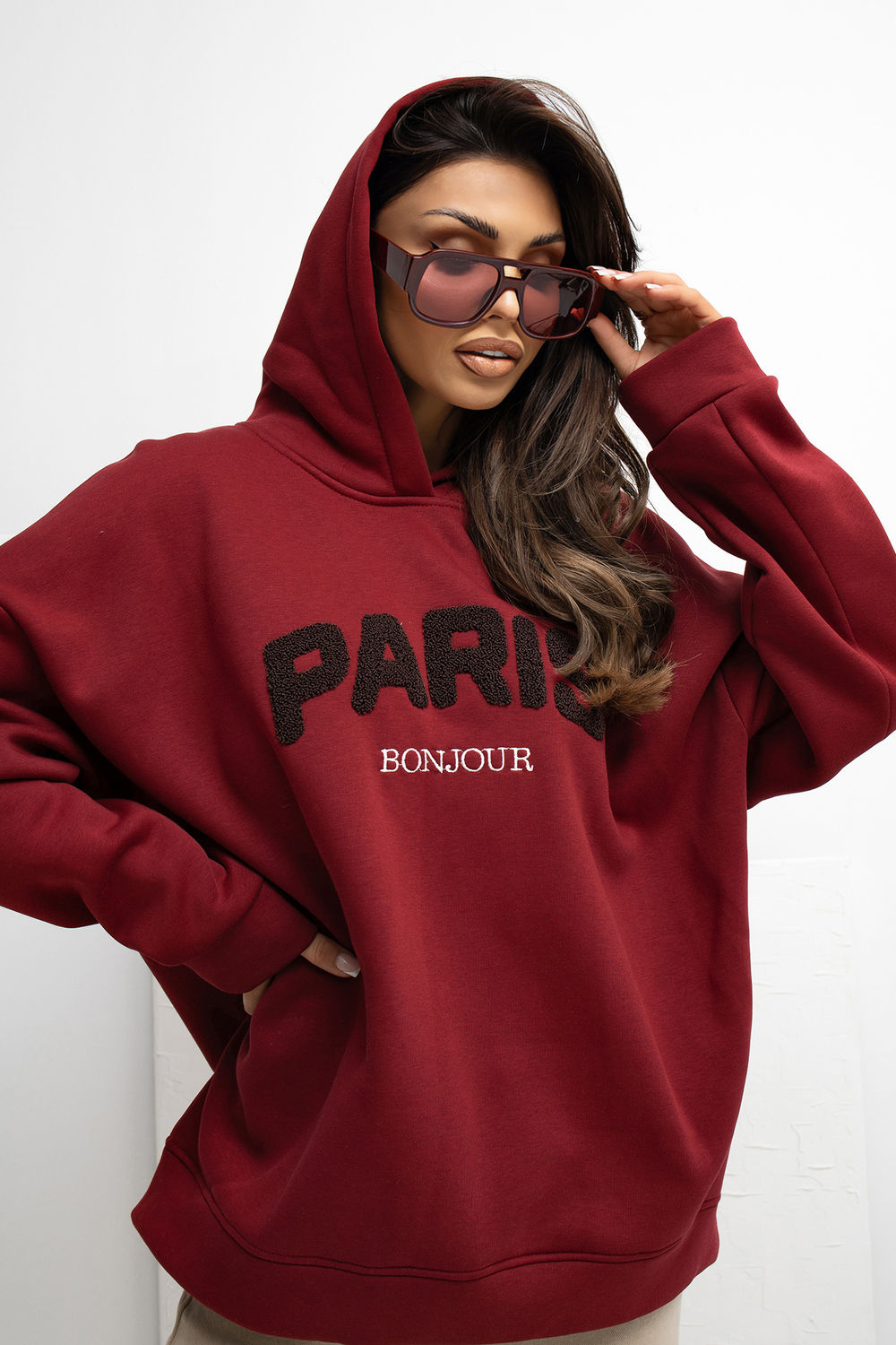 T-shirt femme Rue Paris Sweatshirt Sweatshirt — rouge