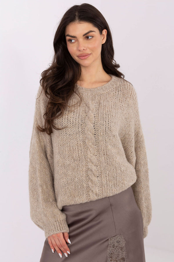 Pull femme Italy Moda Chandail Chandail — beige