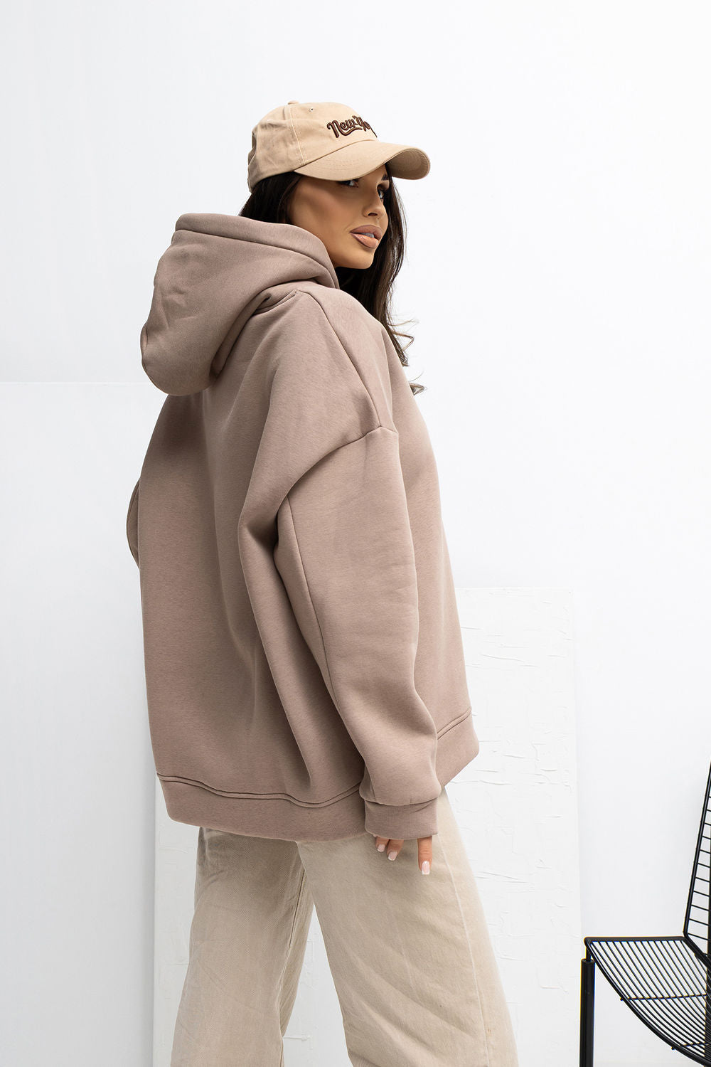 T-shirt femme Rue Paris Sweatshirt Sweatshirt — beige