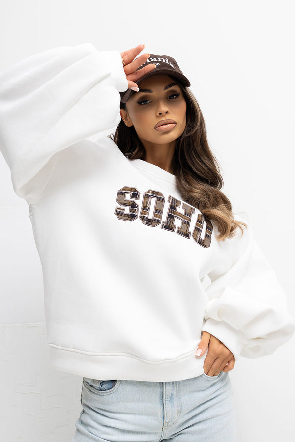 T-shirt femme Rue Paris Sweatshirt Sweatshirt — beige