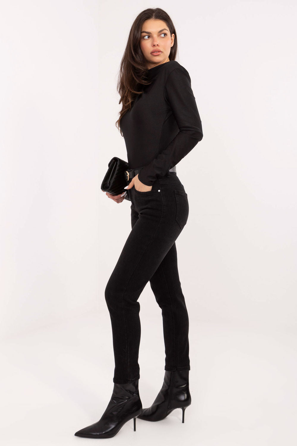 Chaussures à talons femme Factory Price Jean Jean — noir