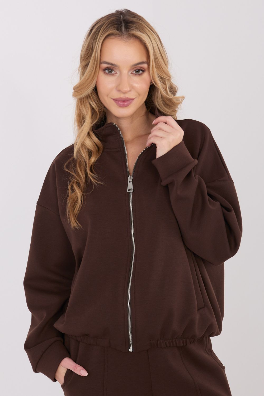 T-shirt femme Factory Price Sweatshirt Sweatshirt — brun