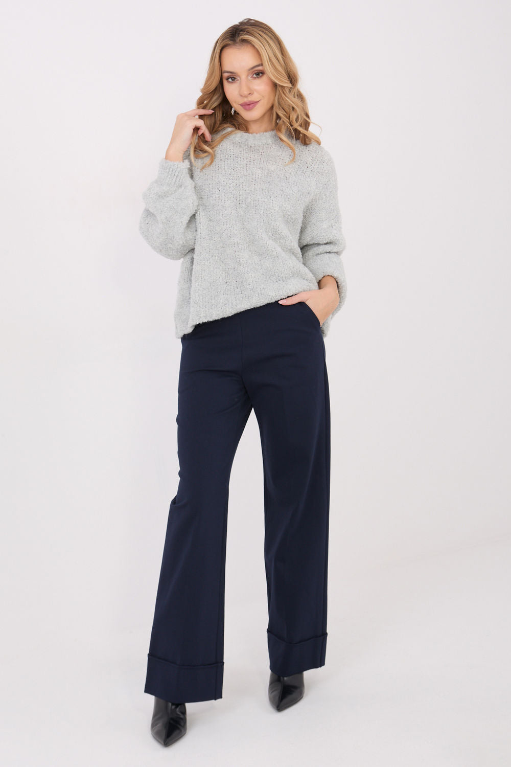 Chaussures à talons femme Rue Paris Pantalon Pantalon — bleu marine