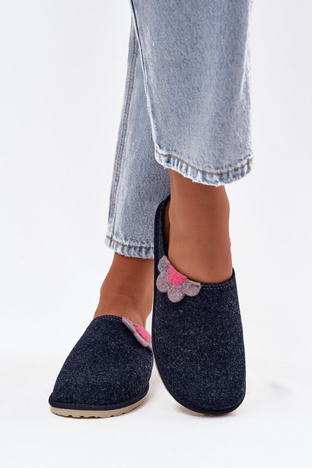 Pantalon femme Step in style Pantoufles Pantoufles — bleu marine