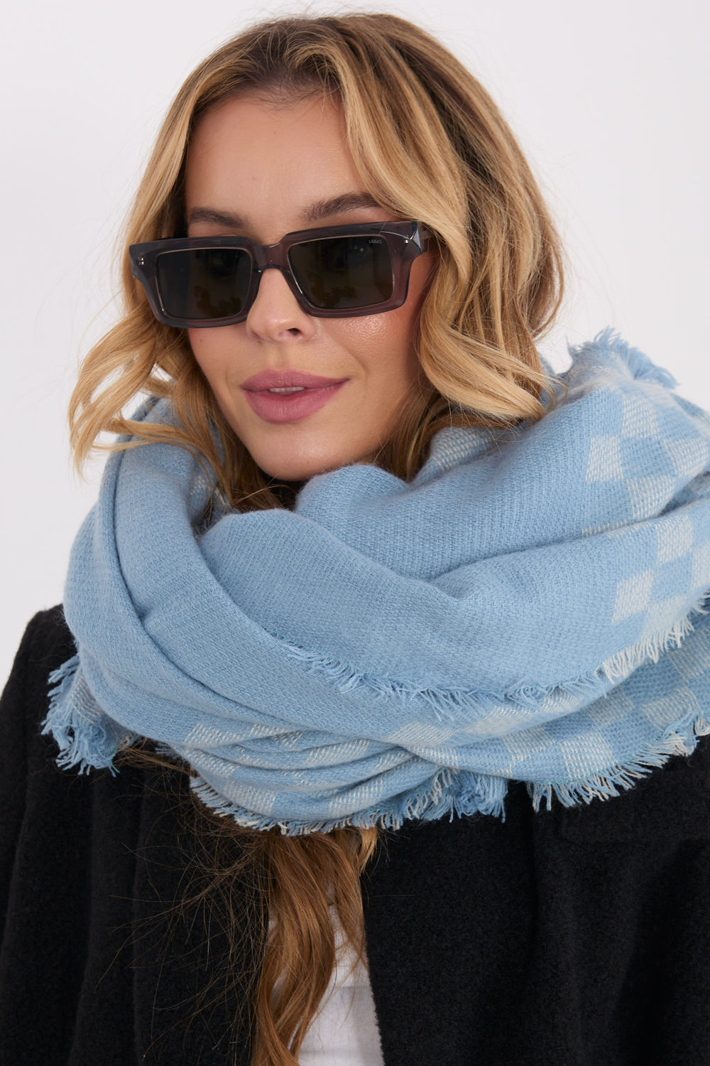 Châle femme AT — bleu