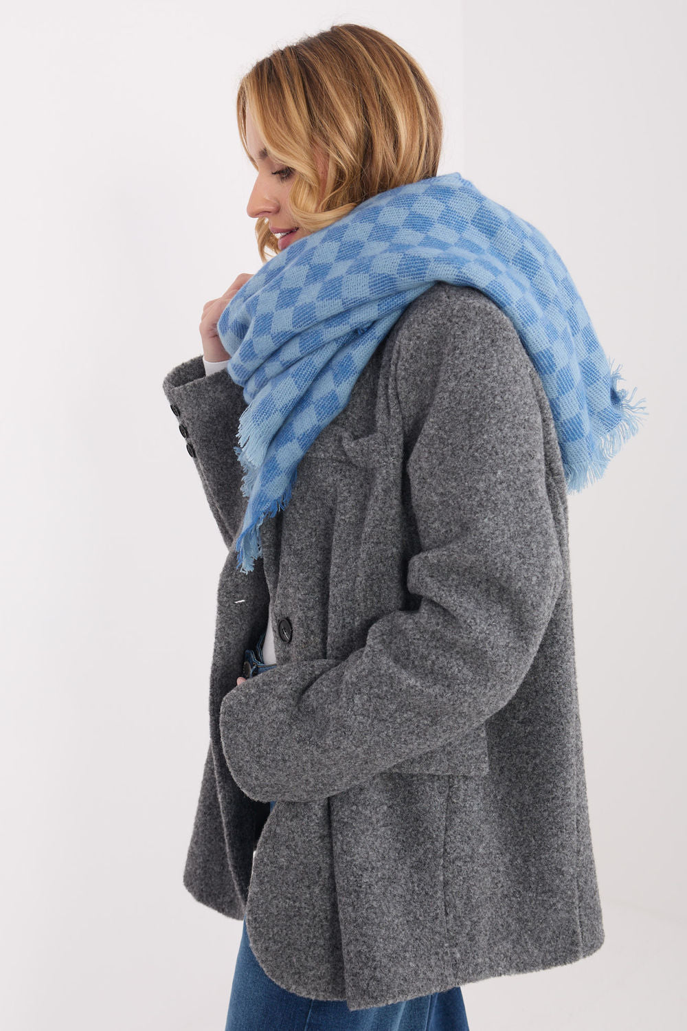 Châle femme AT — bleu