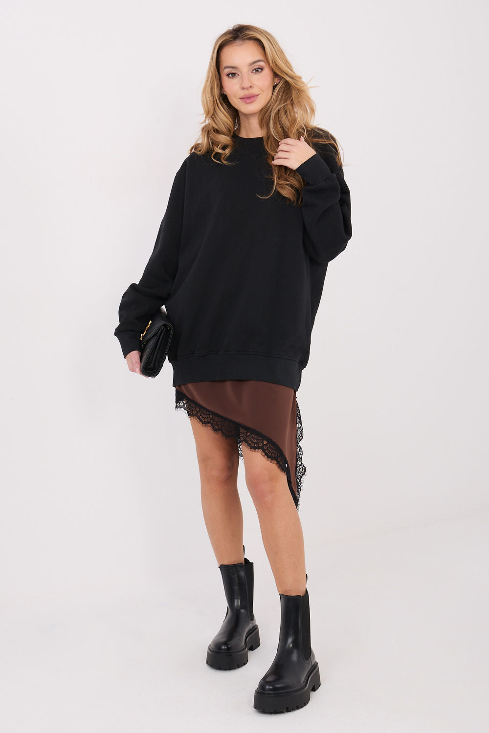 T-shirt femme Factory Price Sweatshirt Sweatshirt — noir