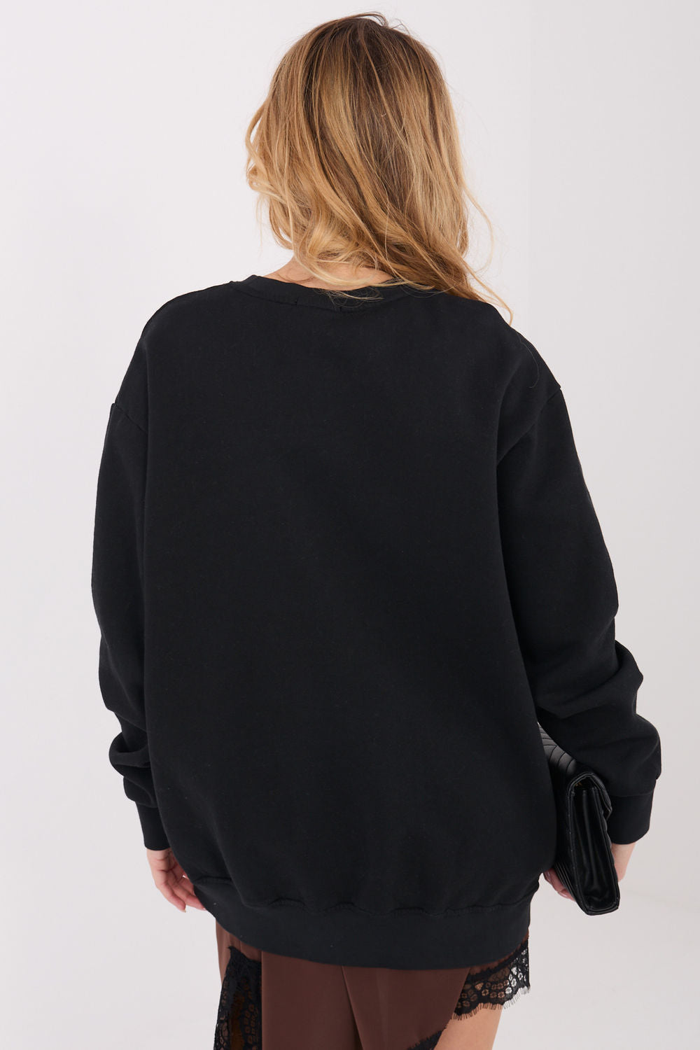 T-shirt femme Factory Price Sweatshirt Sweatshirt — noir