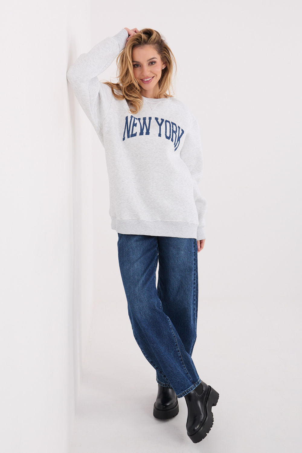 T-shirt femme Factory Price Sweatshirt Sweatshirt — gris