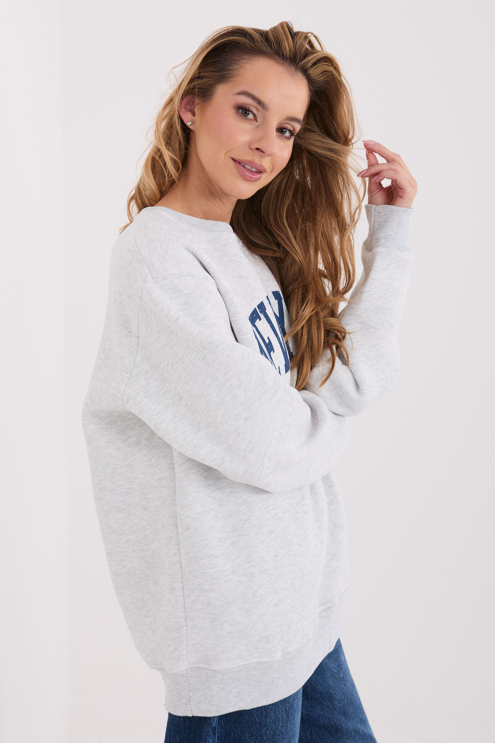 T-shirt femme Factory Price Sweatshirt Sweatshirt — gris