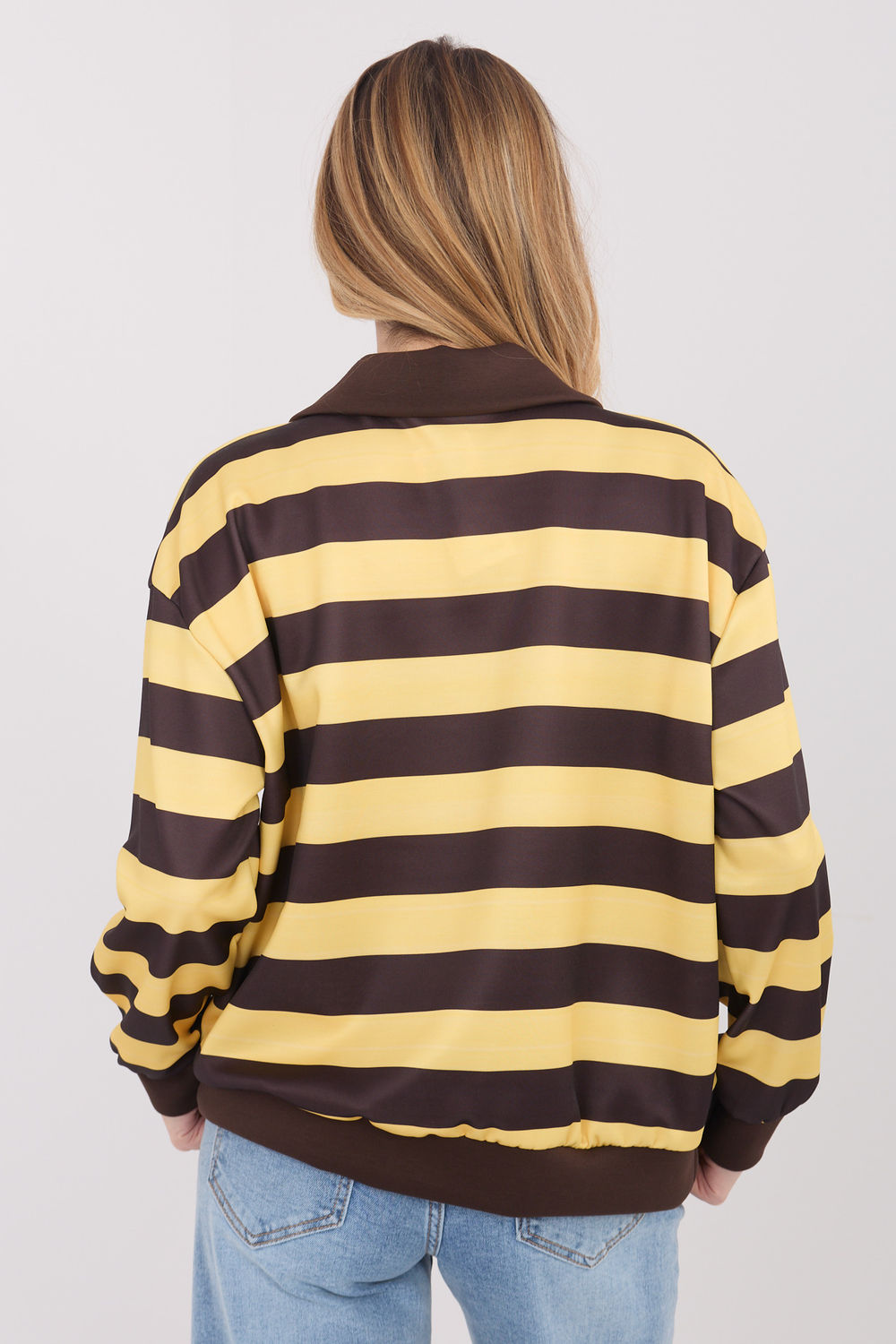 T-shirt femme Italy Moda Sweatshirt Sweatshirt — jaune