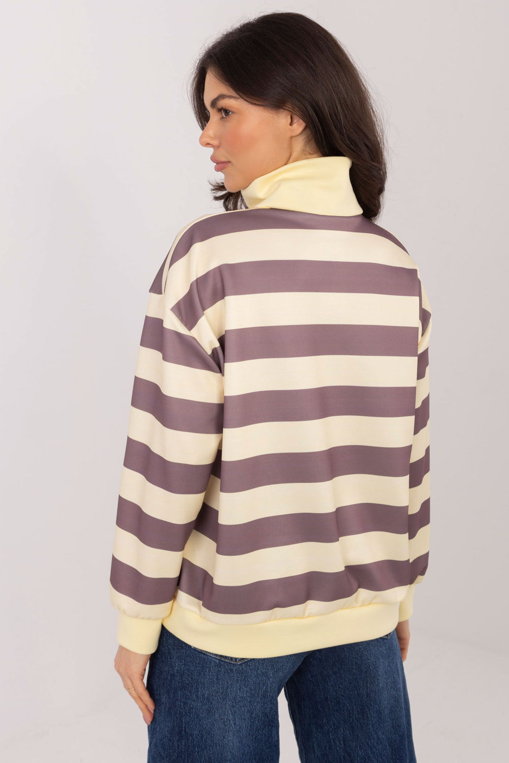 T-shirt femme Italy Moda Sweatshirt Sweatshirt — beige