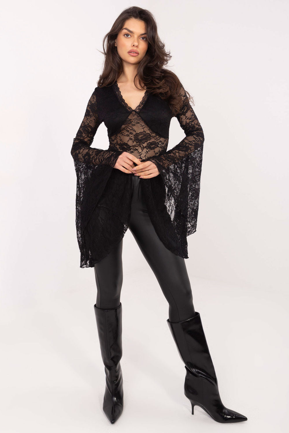 Blouse femme Factory Price En Dentelle En — noir