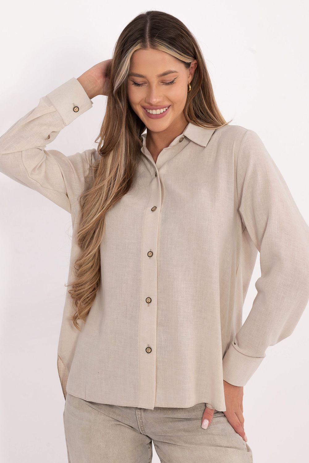 Blouse femme Lakerta — beige