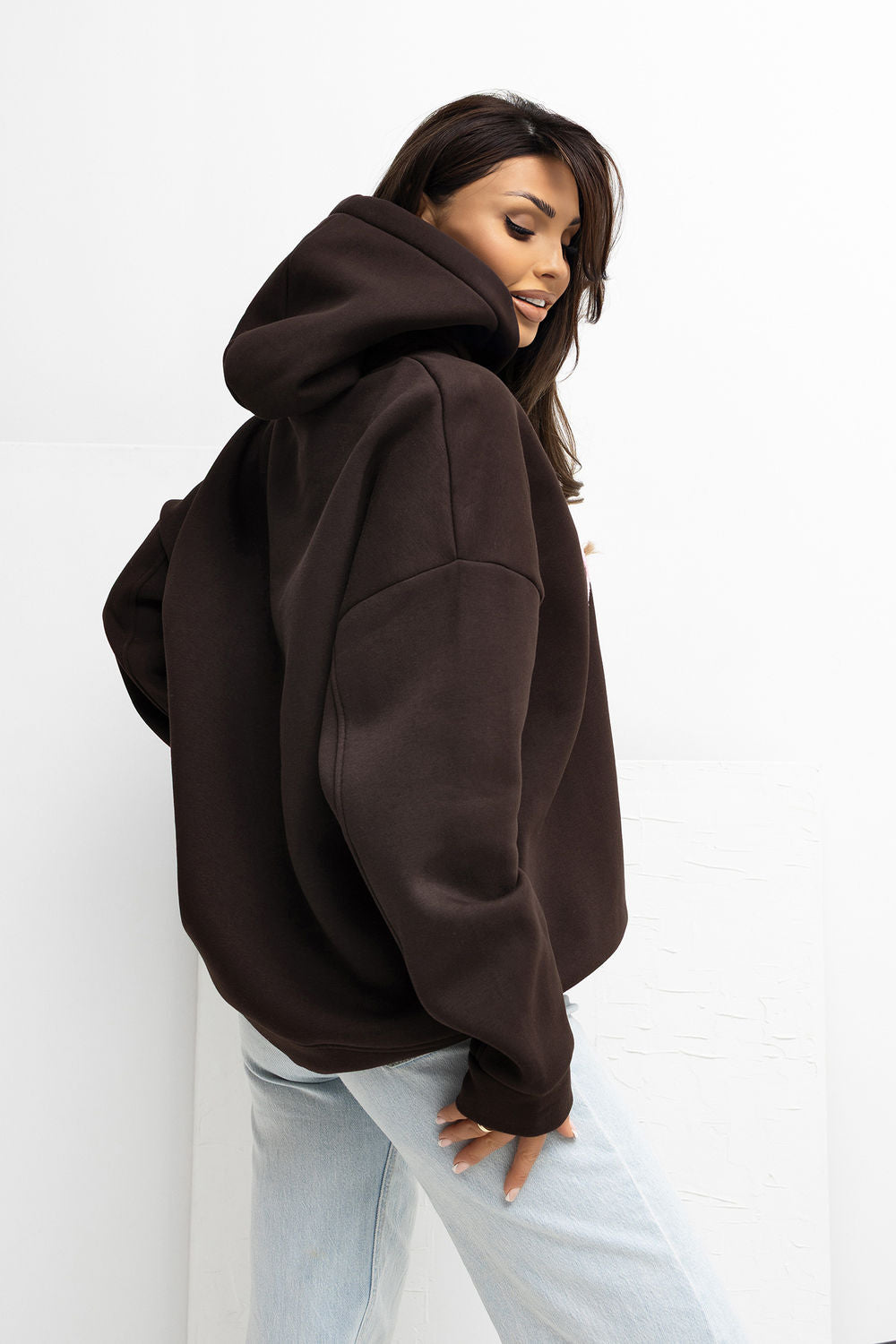 T-shirt femme Rue Paris Sweatshirt Sweatshirt — brun