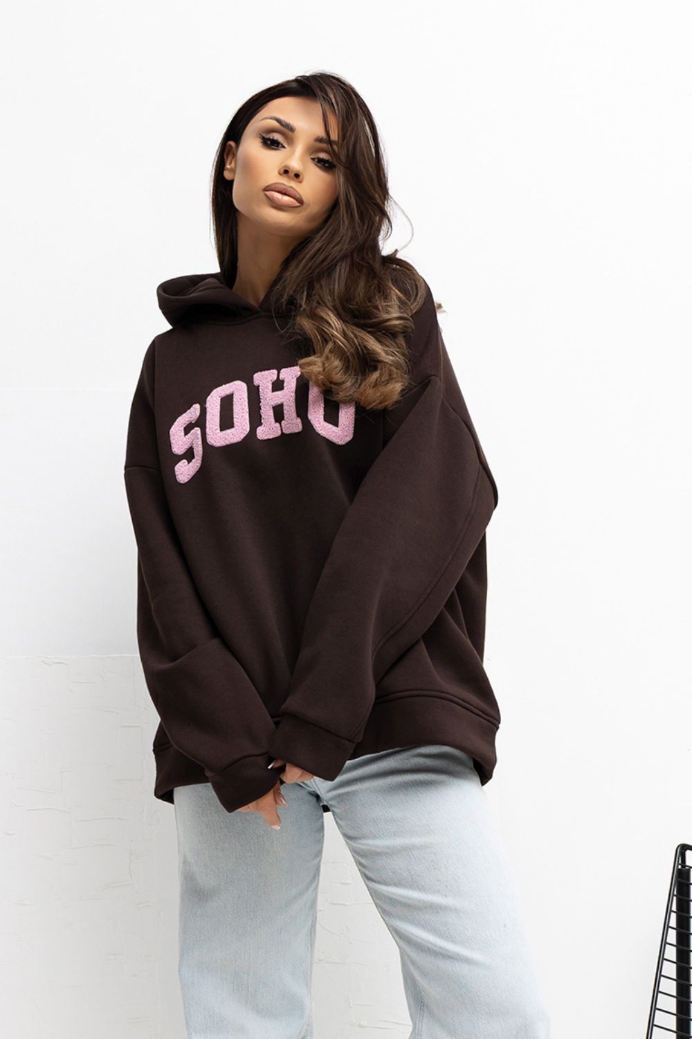 T-shirt femme Rue Paris Sweatshirt Sweatshirt — brun
