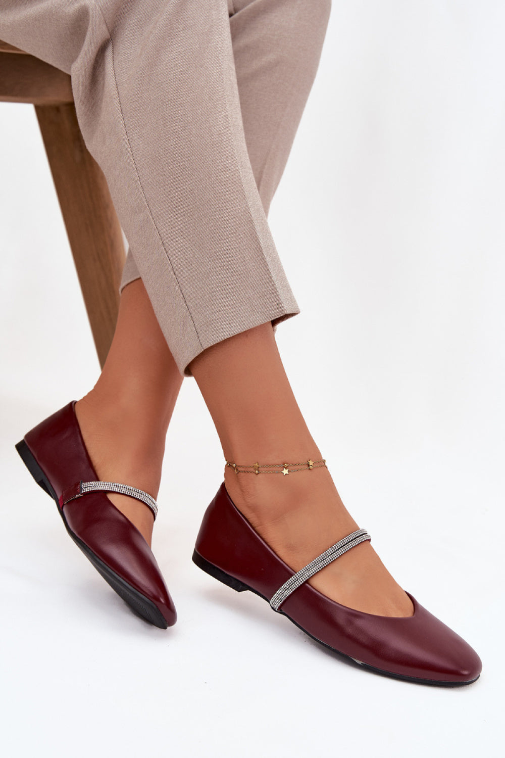 Ballerine femme Step in style — rouge