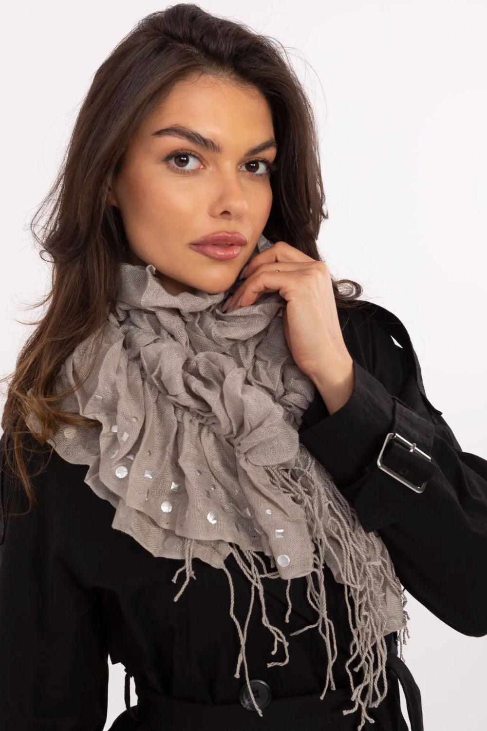 Foulard femme AT — beige