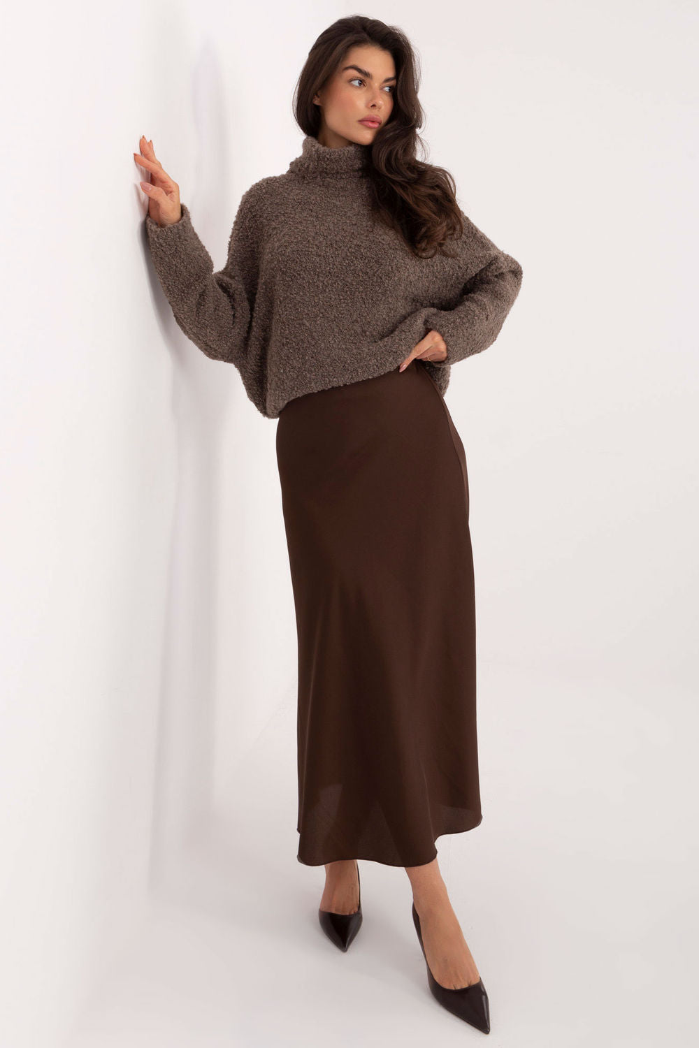 Pull femme Factory Price Col Roulé Col — beige