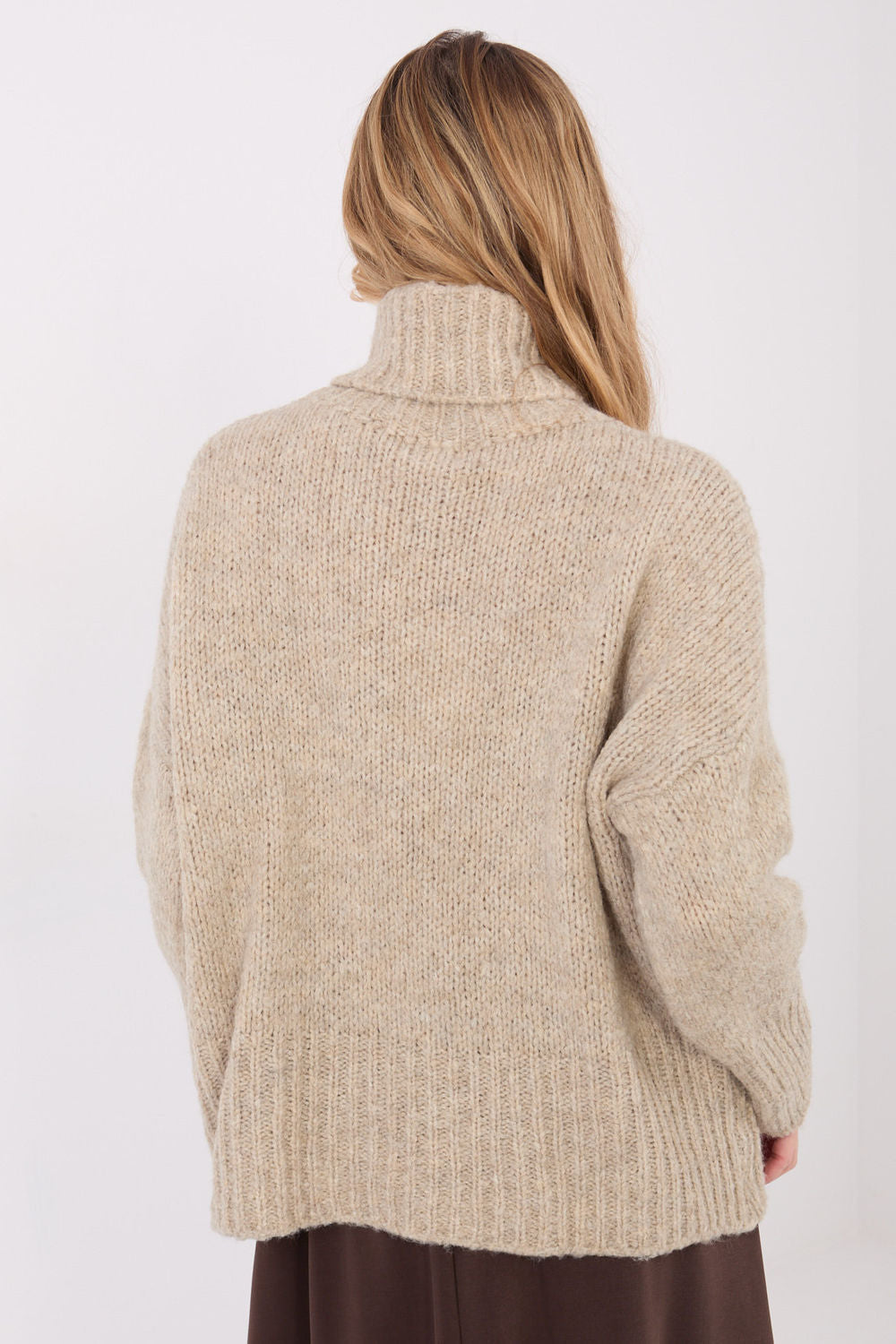 Pull femme Factory Price Col Roulé Col — beige