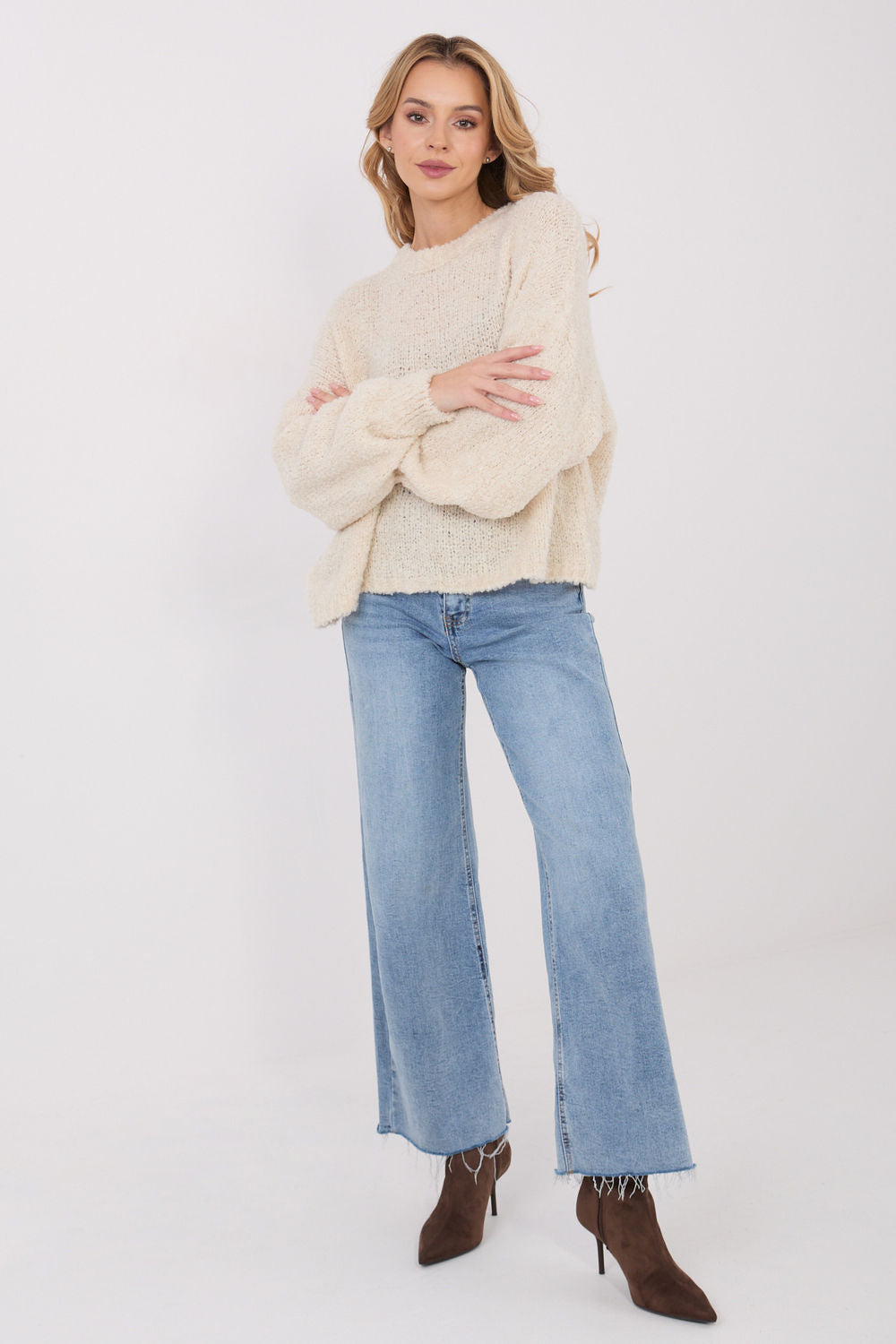 Pull femme Factory Price Chandail Chandail — beige