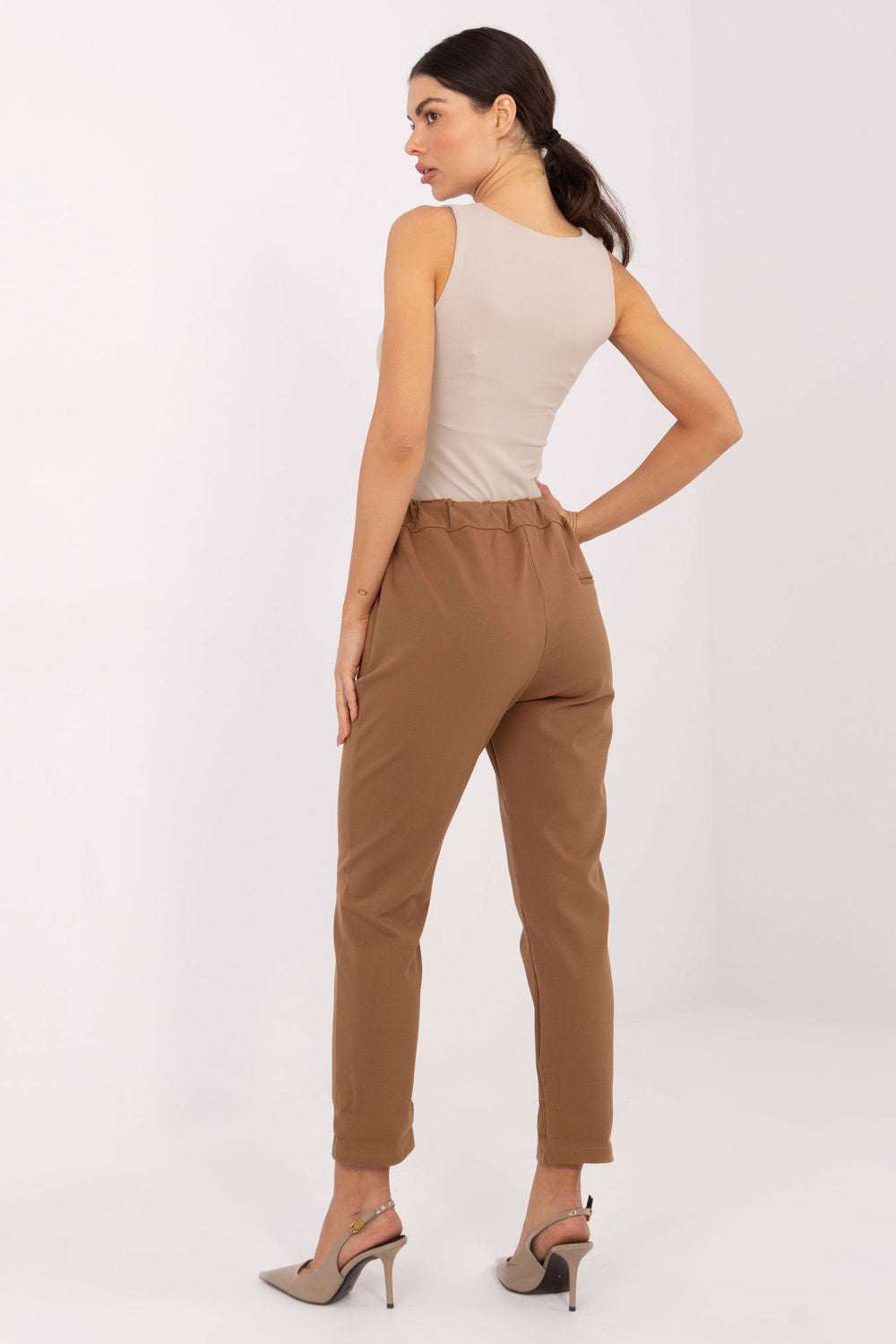 Chaussures à talons femme Factory Price Pantalon Pantalon — brun