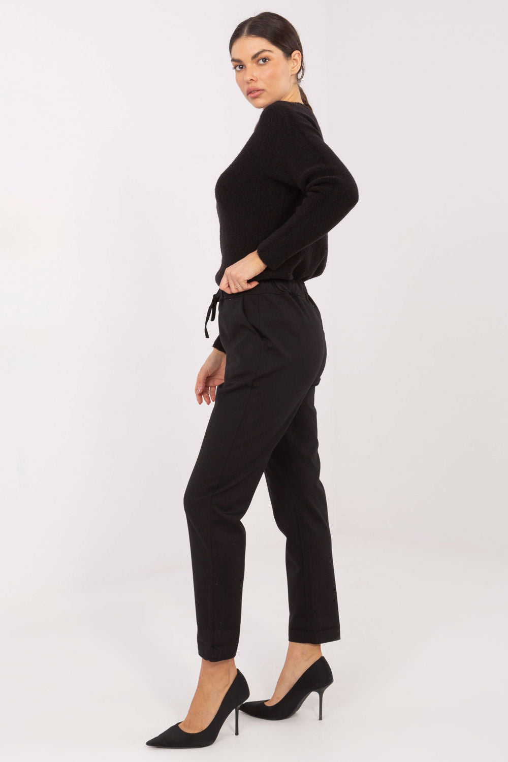 Chaussures à talons femme Factory Price Pantalon Pantalon — noir