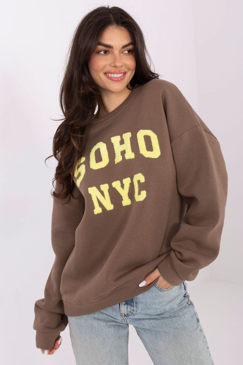 T-shirt femme Factory Price Sweatshirt Sweatshirt — beige