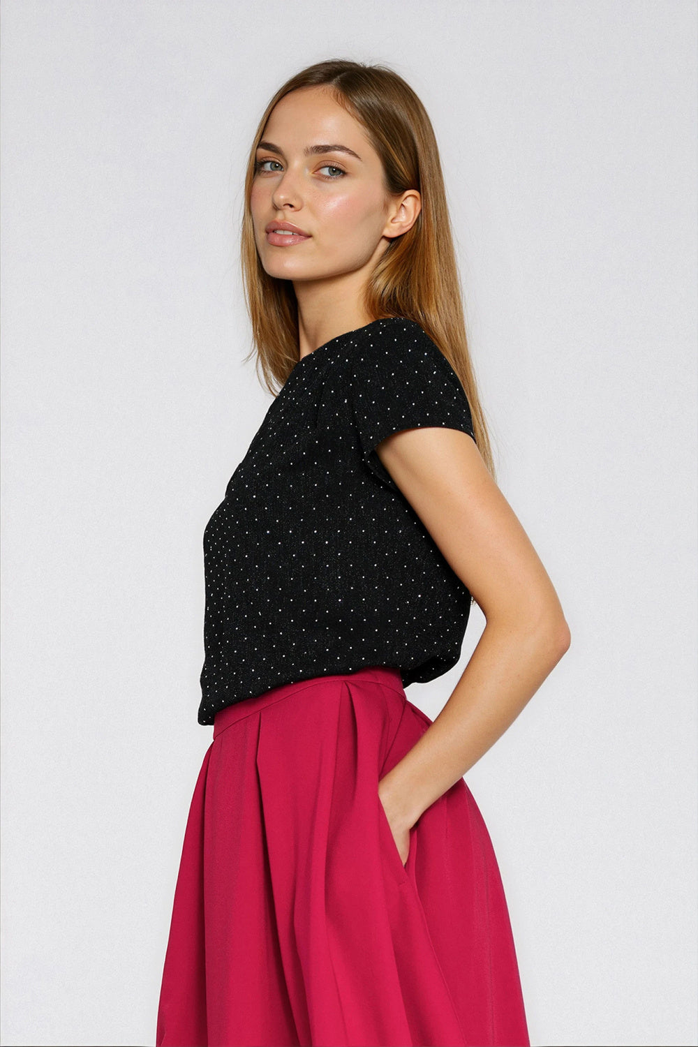Blouse femme Nife Chemisier Chemisier — noir