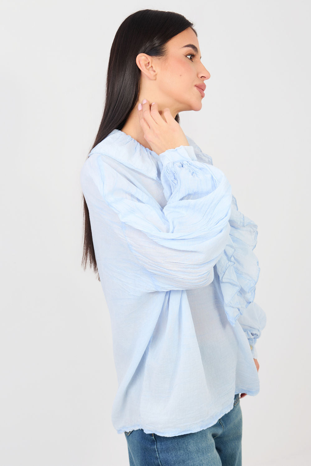 Blouse femme Factory Price Chemisier Chemisier — bleu