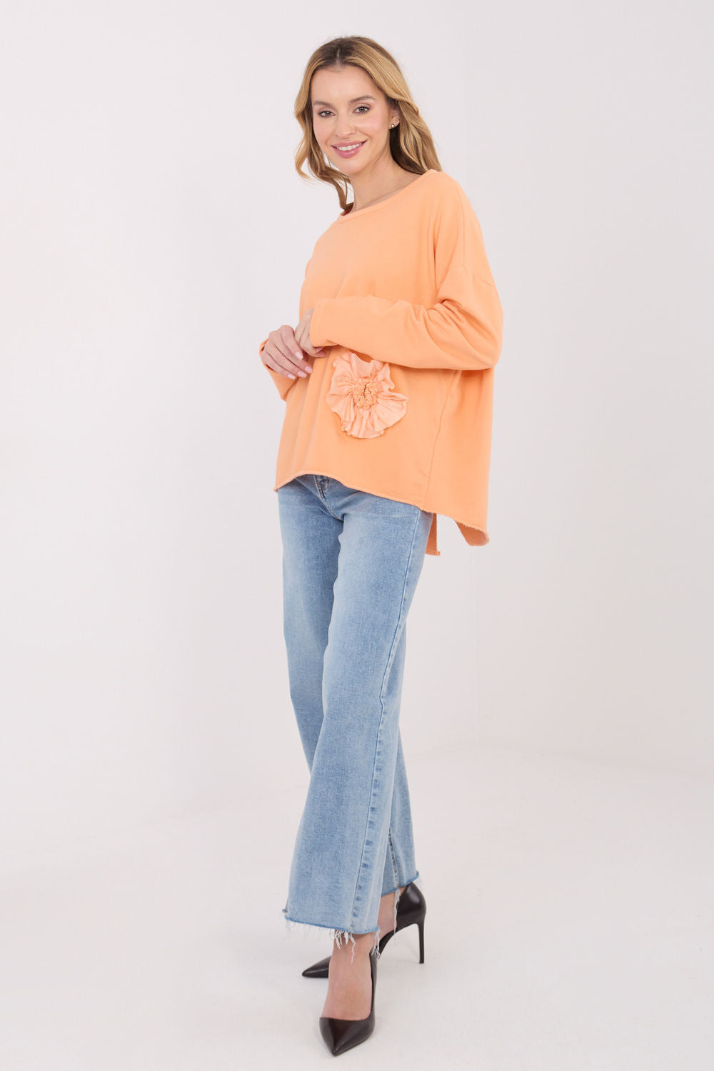 Blouse femme Factory Price Chemisier Chemisier — orange
