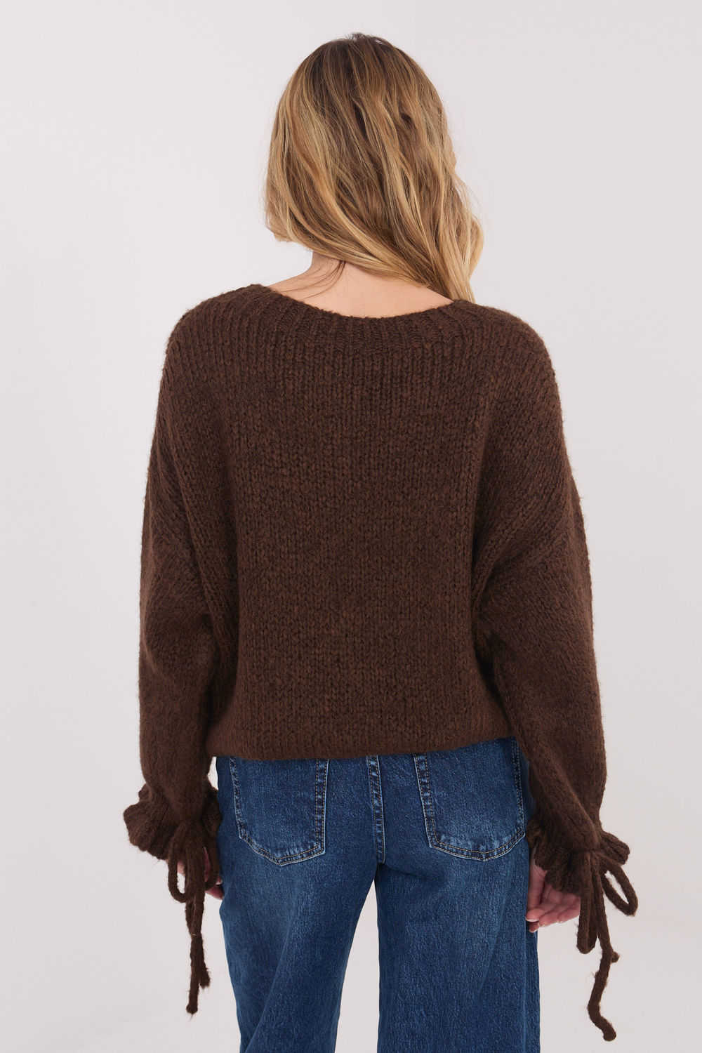 Pull femme Italy Moda Chandail Chandail — brun