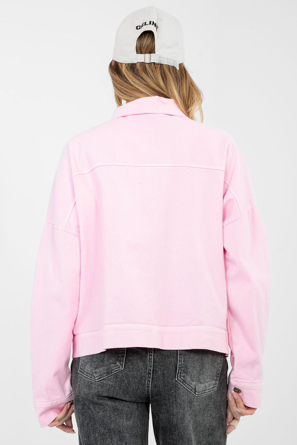 Veste en jean femme Rue Paris — rosé
