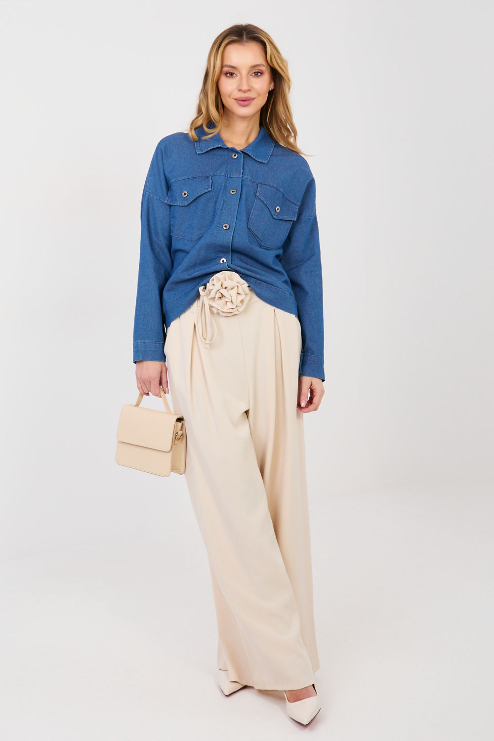 Veste en jean femme Rue Paris — bleu