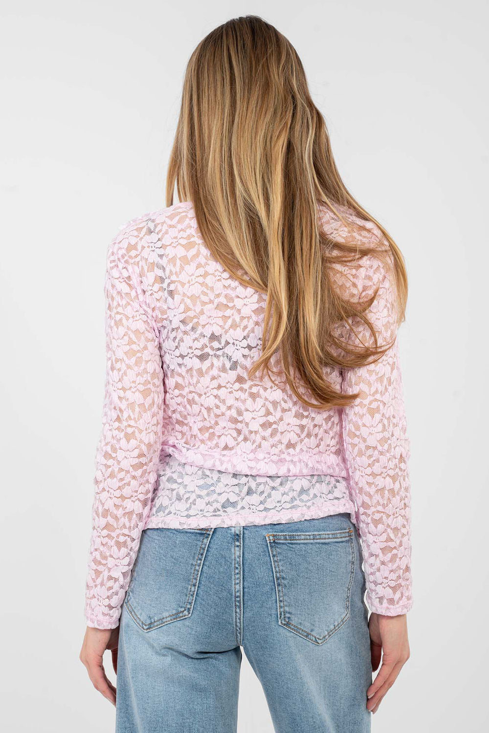 Blouse femme Rue Paris En Dentelle En — rosé