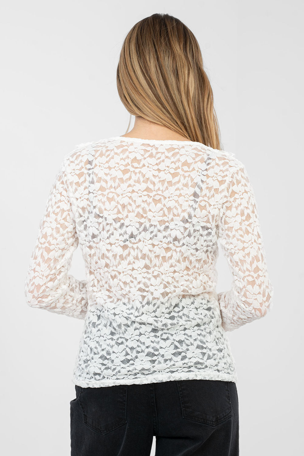 Blouse femme Rue Paris En Dentelle En — beige