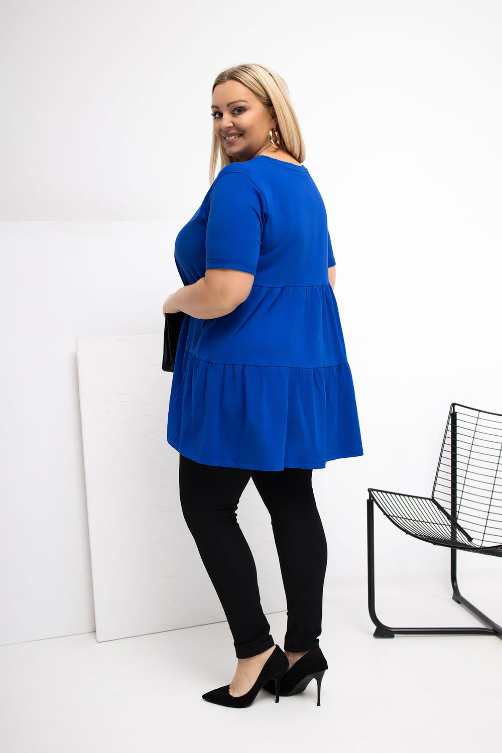 Chemisier grande taille femme Relevance — bleu