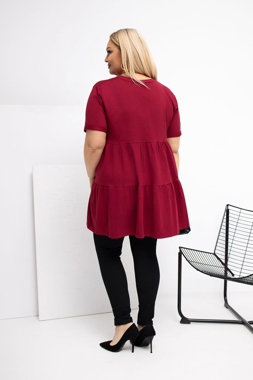 Chemisier grande taille femme Relevance — rouge
