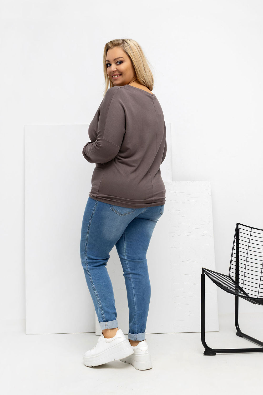 Chemisier grande taille femme Relevance — brun