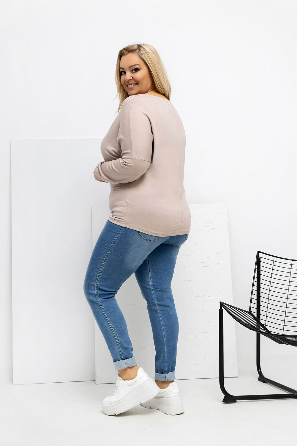 Chemisier grande taille femme Relevance — beige