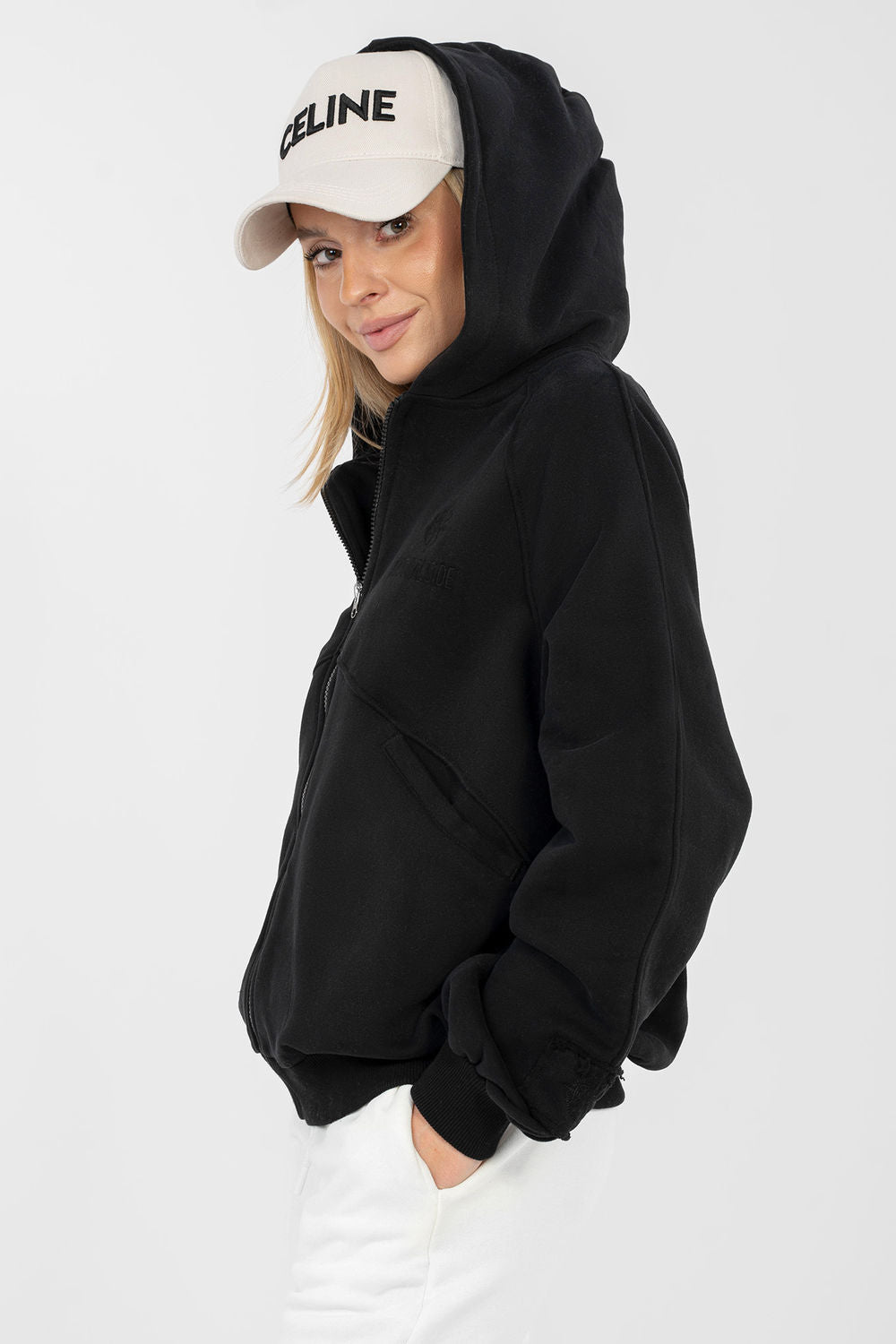 T-shirt femme Factory Price Sweatshirt Sweatshirt — noir