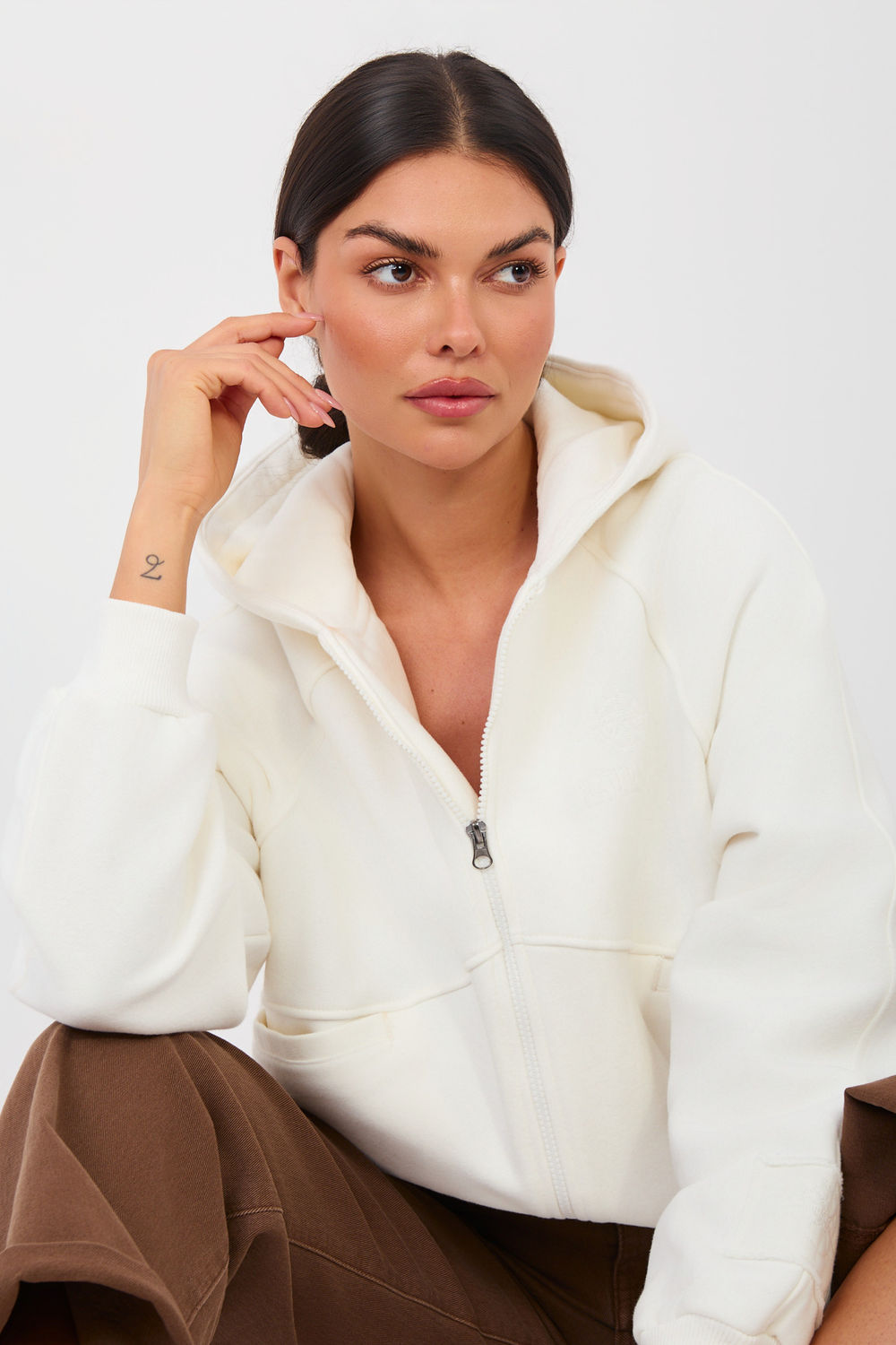 T-shirt femme Factory Price Sweatshirt Sweatshirt — beige