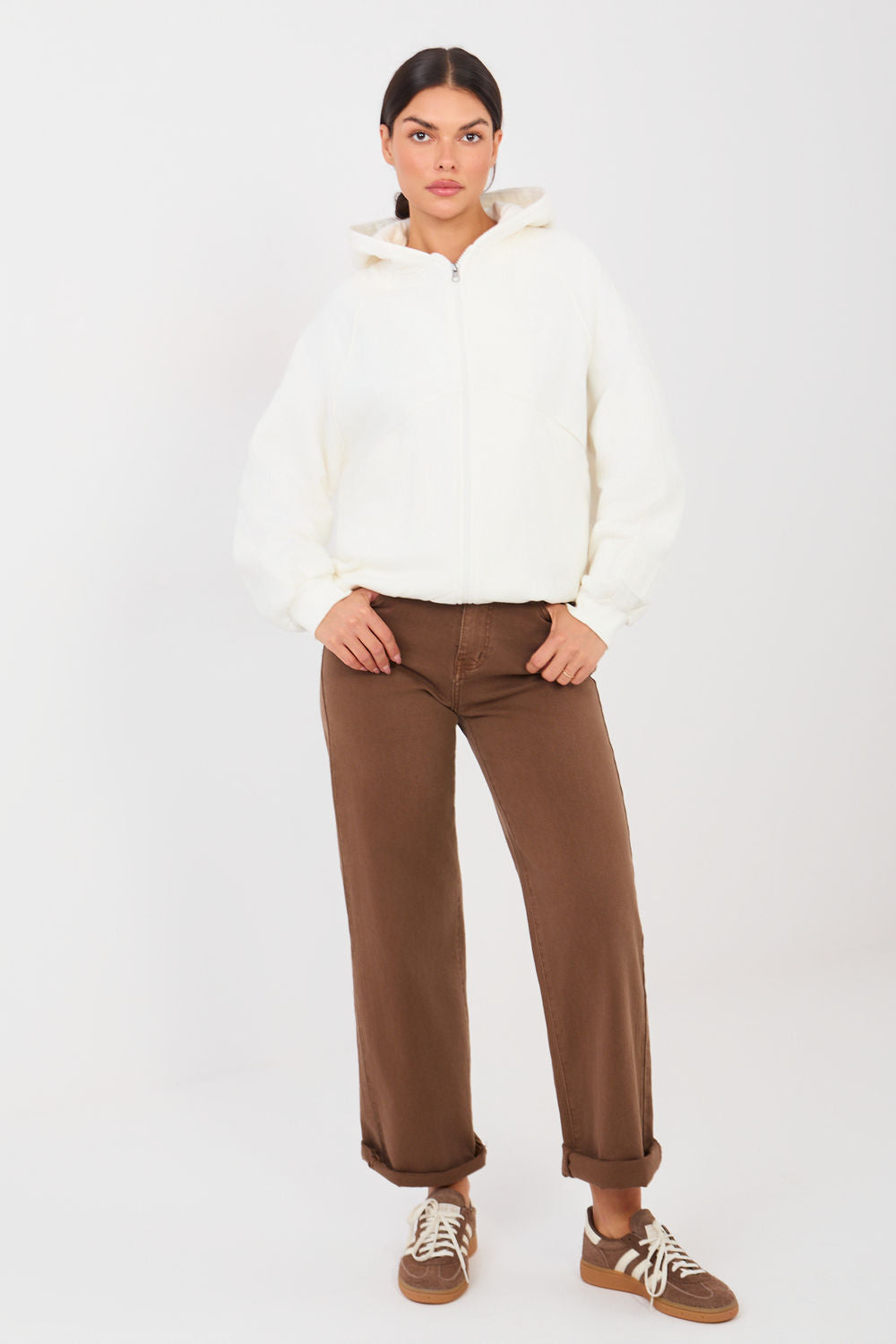 T-shirt femme Factory Price Sweatshirt Sweatshirt — beige