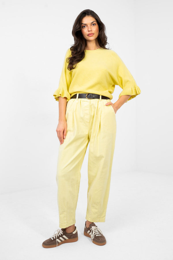 Pull femme Italy Moda Chandail Chandail — jaune
