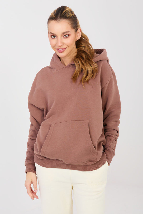 T-shirt femme Factory Price Sweatshirt Sweatshirt — brun