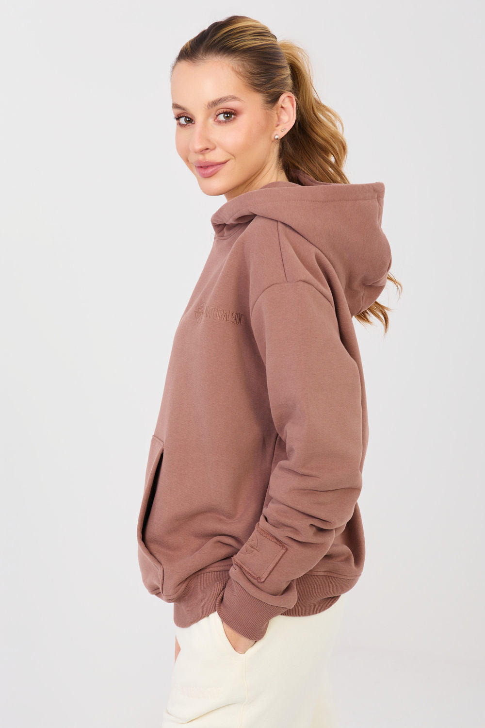 T-shirt femme Factory Price Sweatshirt Sweatshirt — brun