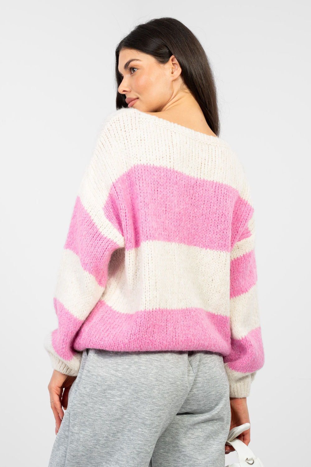 Pull femme Italy Moda Chandail Chandail — rosé