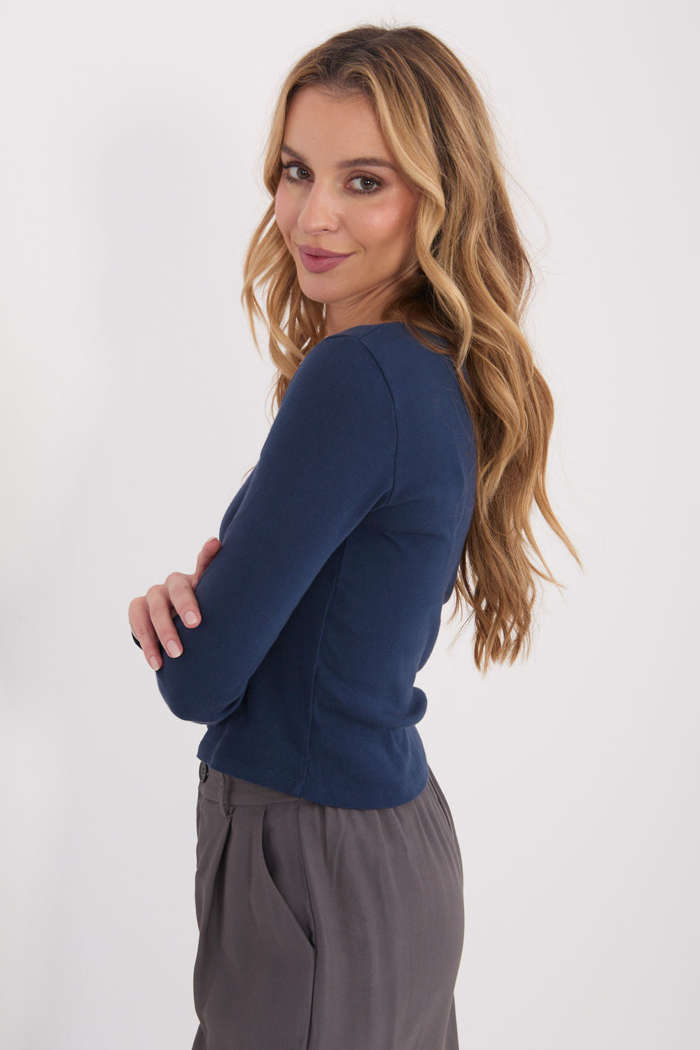 Blouse femme Factory Price Chemisier Chemisier — bleu marine