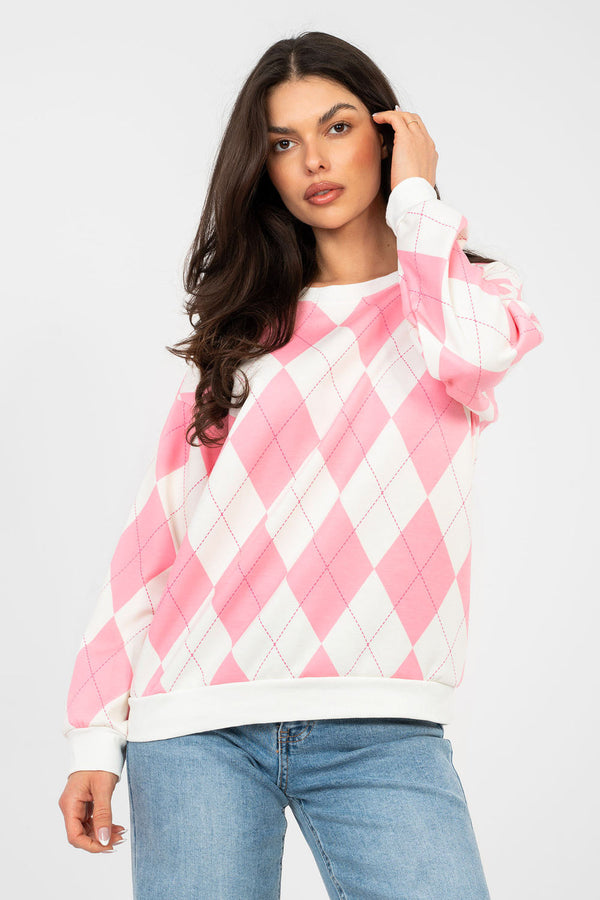 T-shirt femme Italy Moda Sweatshirt Sweatshirt — rosé